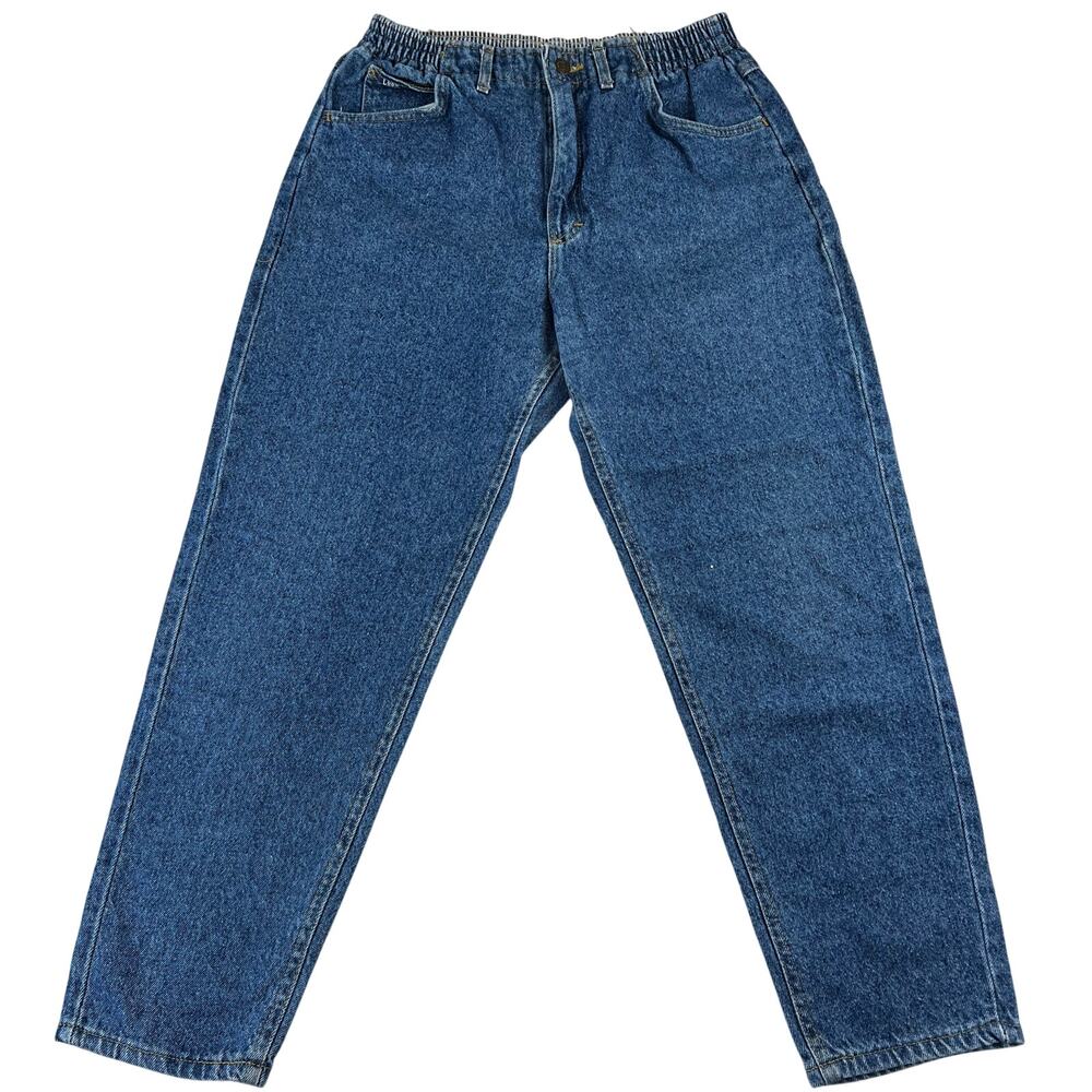 Lee Vintage women’s Blue Jeans size 12 petite tapered leg USA 29x26